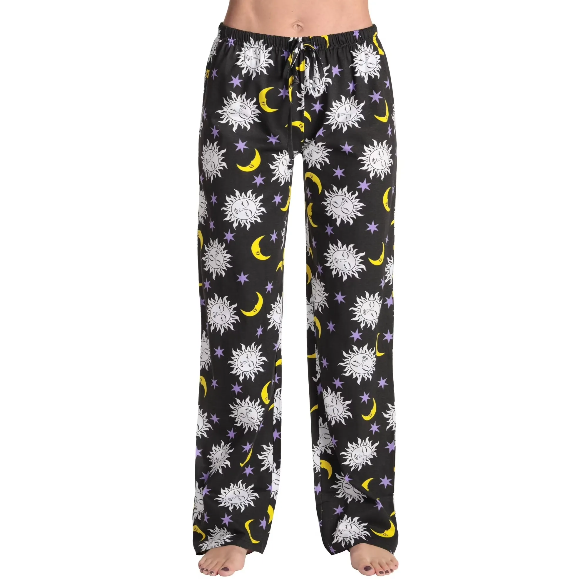 أسترو مون سكاي جميع أنحاء طباعة الكبار الاطفال بيجامة السراويل مطابقة الأسرة وتتسابق الصيف سريعة الجافة مريح خفيفة الوزن واسعة الساق السراويل