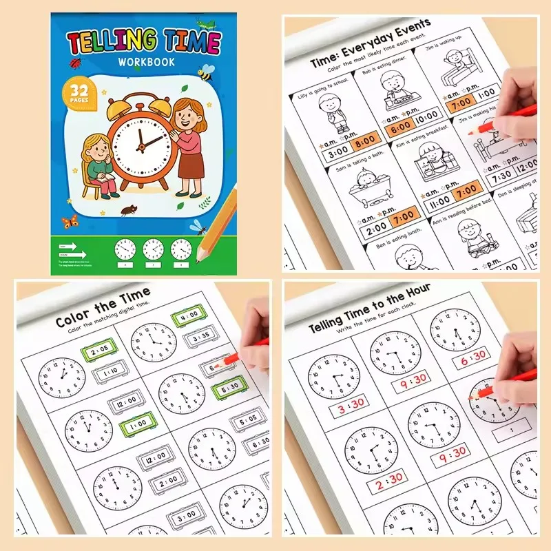 The children's timetable workbook is a perfect choice for classroom teaching and back-to-school supplies