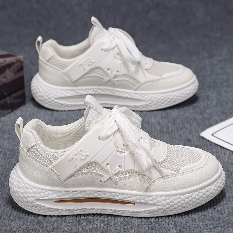 2026 New Men Dad Shoes Summer Breathable Mesh Platform Sneakers Wear-resistant Fashion Versatile Daily Casual Sports Shoes