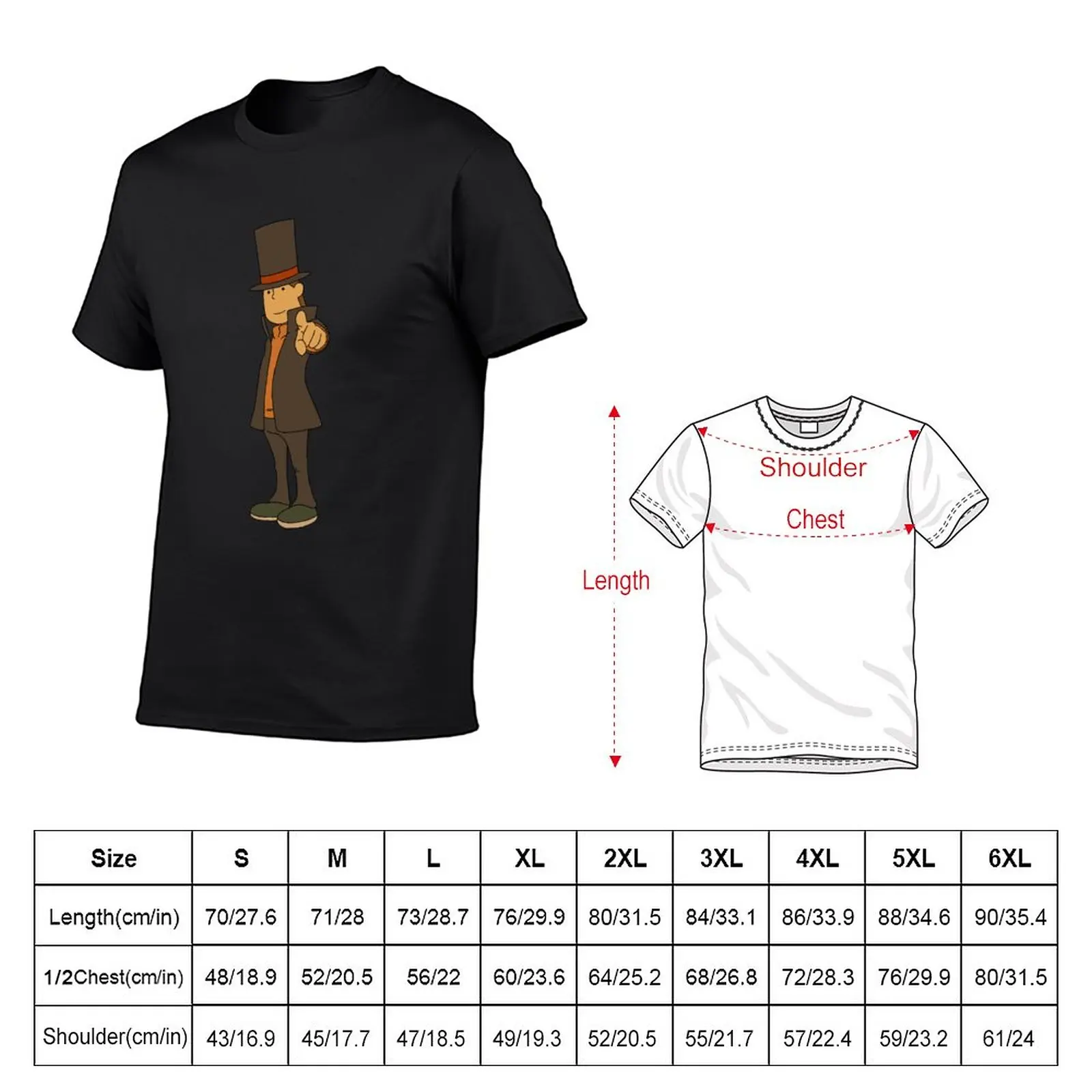 Solved It! // Professor Layton T-Shirt funnys cute tops mens clothing