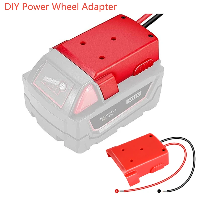 

for Milwaukee Battery Adapter Power Source Mount for Milwaukee M18 18V Battery Adaptor Dock 12AWG DIY Power Wheel Adapter