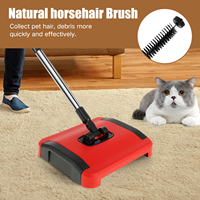 Hand Sweeping Machine Without Electricity Carpet Floor Automatic Cleaner Broom Household Pet Hair Dust Cleaning Broom Dustpan