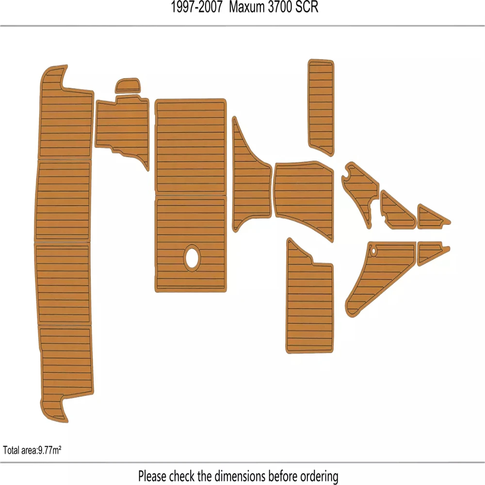 1997-2007 Maxum 3700 SCR Boat EVA Foam Boat Flooring Teak Foam Decking for Boats Marine Flooring Teak Yacht boat marine