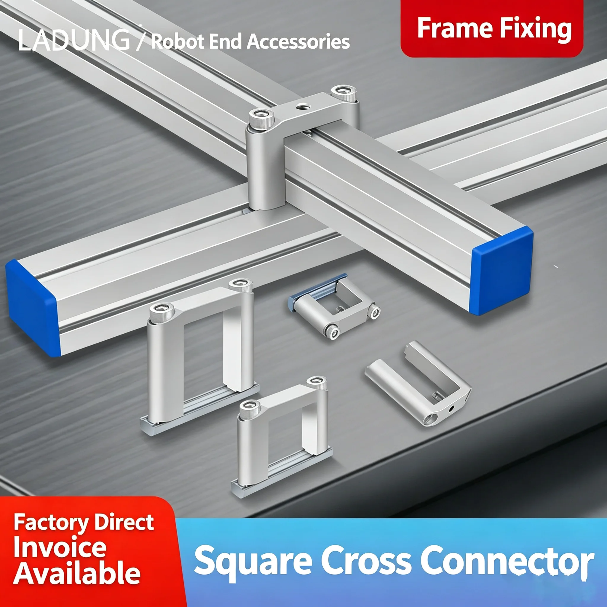 

LADUNG CJC-2525T Cross Connector Industrial Aluminum Profile SMBB Cross Profile Installation and Fixing Bracket Nut Component