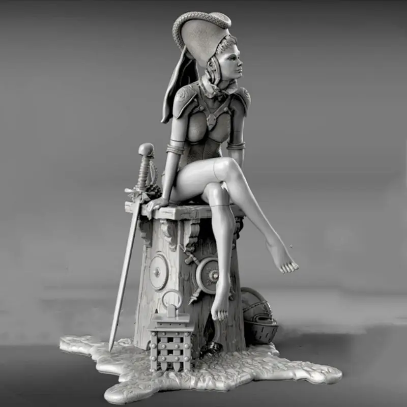 

Ancient Swordsman 1/24 Scale Resin Model Kit Unassembled Diorama and Unpainted Diy Miniatures Toys Figure Free Shipping
