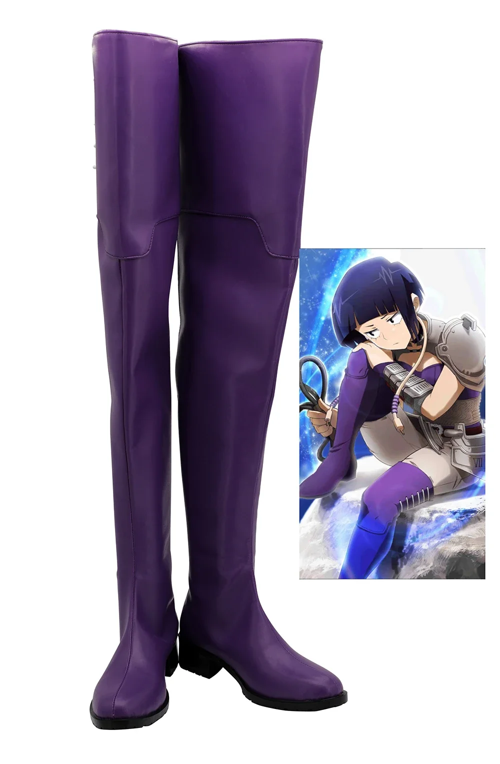 

My Hero Academia Kyoka Jiro Purple Boots Cosplay Boku no Hero Academia Kyoka Jiro Cosplay Shoes Custom Made