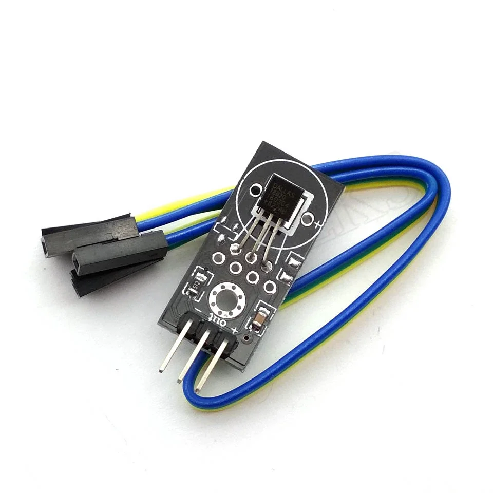 Цифровой модуль датчика обнаружения температуры DS18B20, плата модуля постоянного тока 5 В