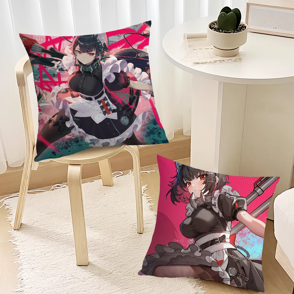 Ellen Joe Zenless Zone Zero Pillow Case Sofa Decorative Home Double-sided Printing Short Plush Cushion Cover