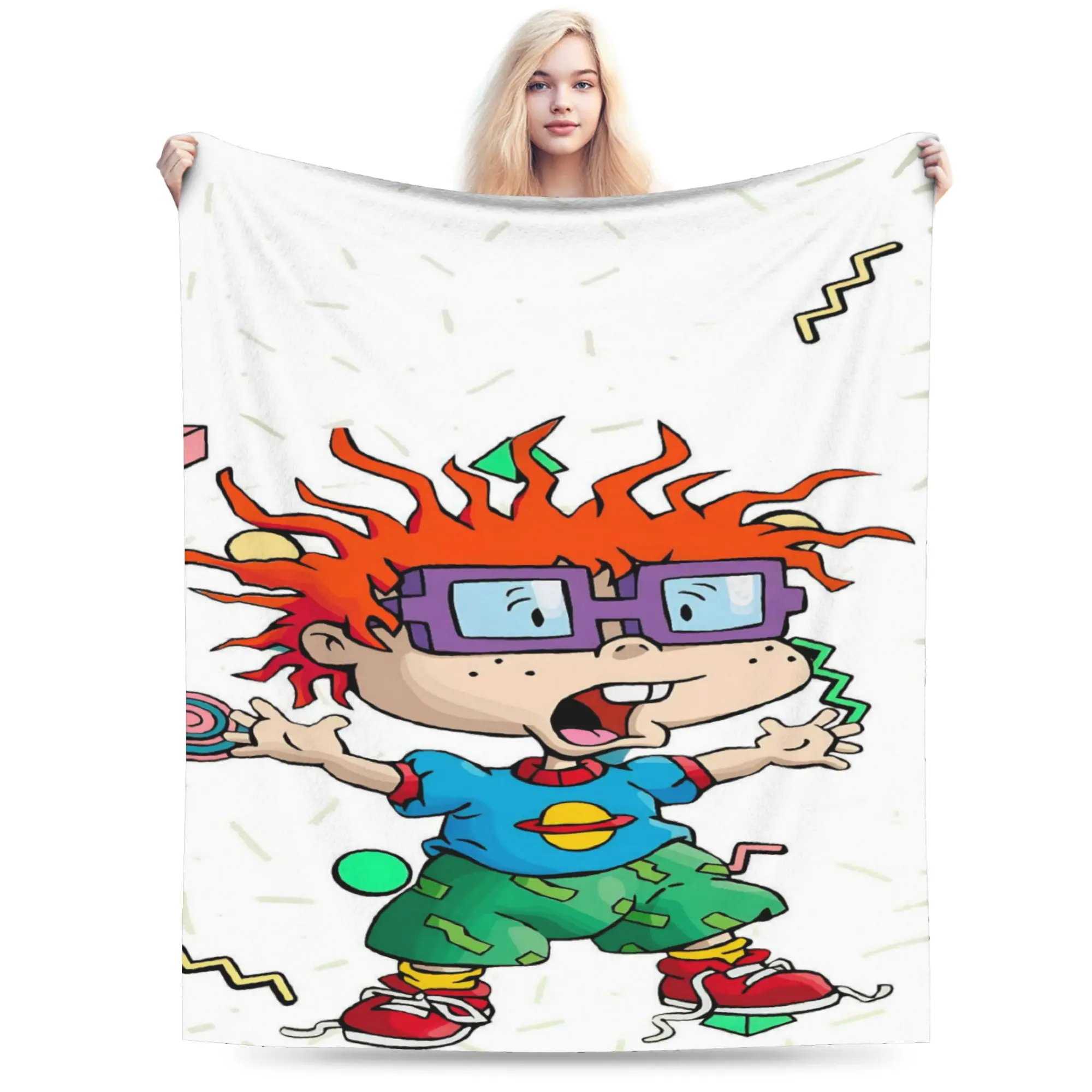 Cartoon R-Rugrats Gift Blanket For Men Women Super Soft Cozy  Throw Blankets for Bed 50x60 Inches Multiple Sizes