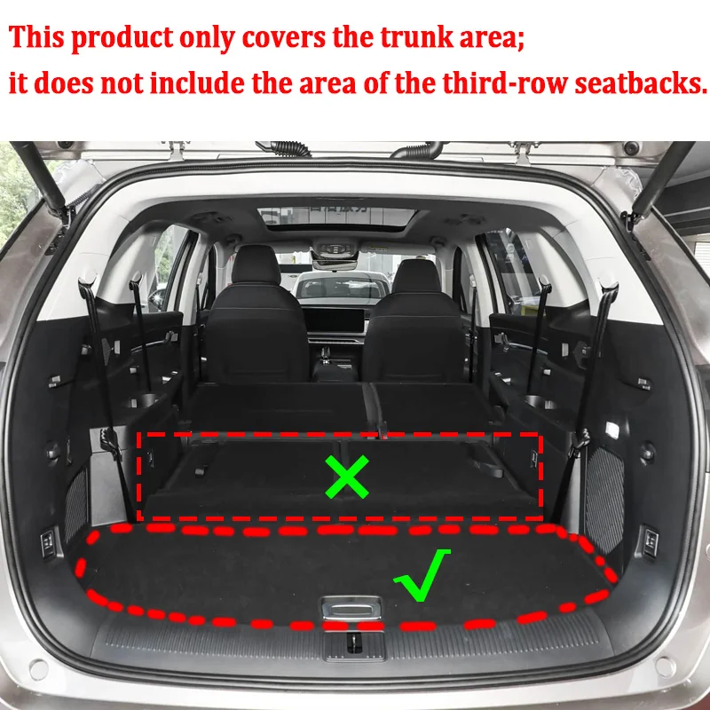 Mats For MGS9 PHEV MG RX9 2024 2025 2026 QS Cargo Area Protection Leather Anti Dirty Liner Anti-Slip Storage Pad Car Accessories