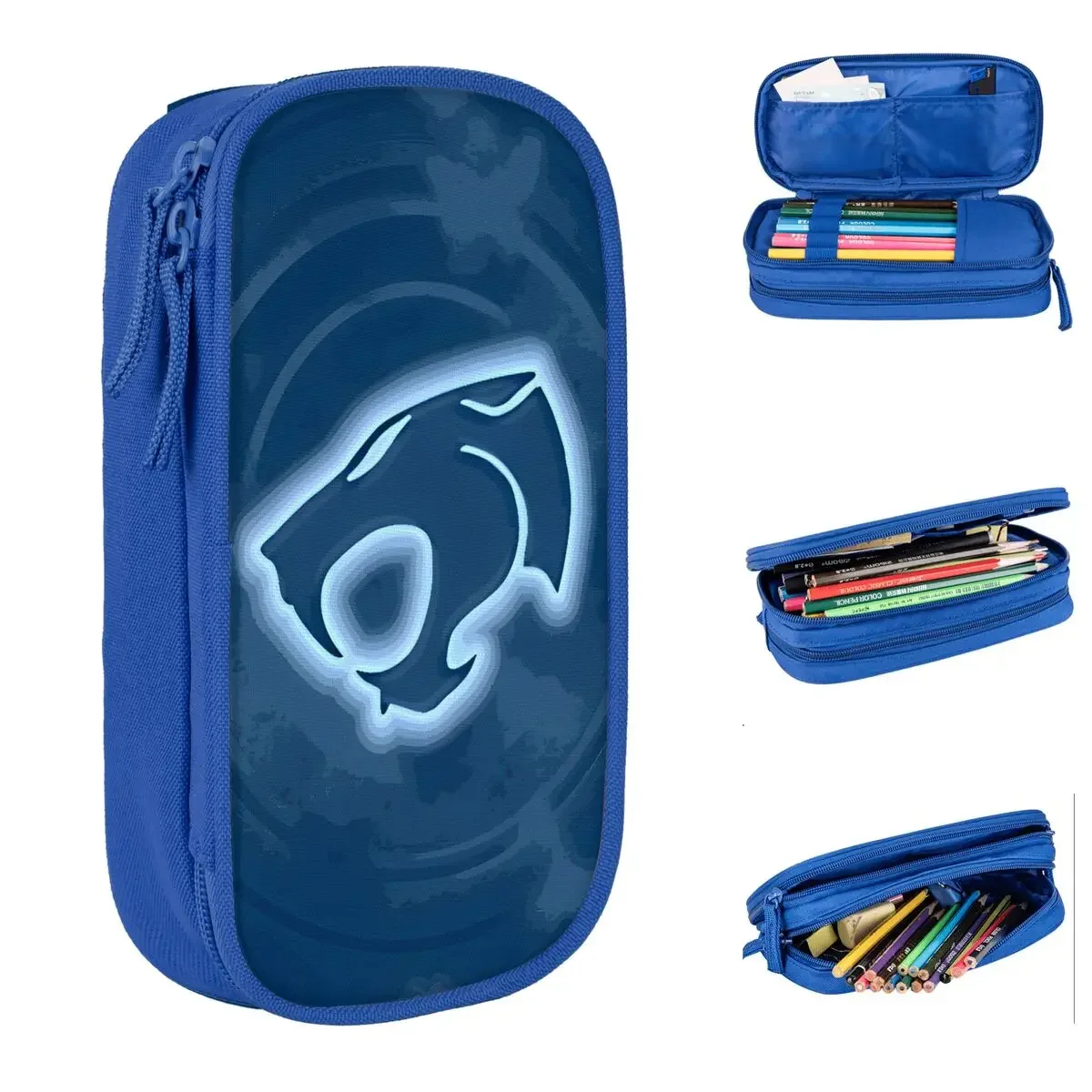 

Пенал с логотипом Thundercats, пенал с рисунком аниме, коробка для ручек для студентов, большие сумки для хранения, школьные принадлежности, подарки, канцелярские принадлежности