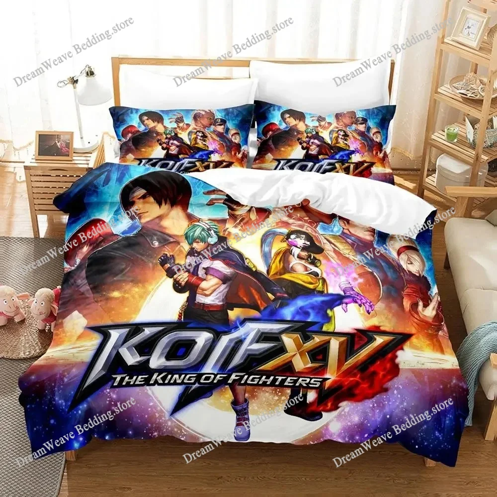 

3d Printing Anime The King Of Fighter Bedding Set Boys Girls Twin Queen Size Duvet Cover Pillowcase Bed Kids Adult Home Textile