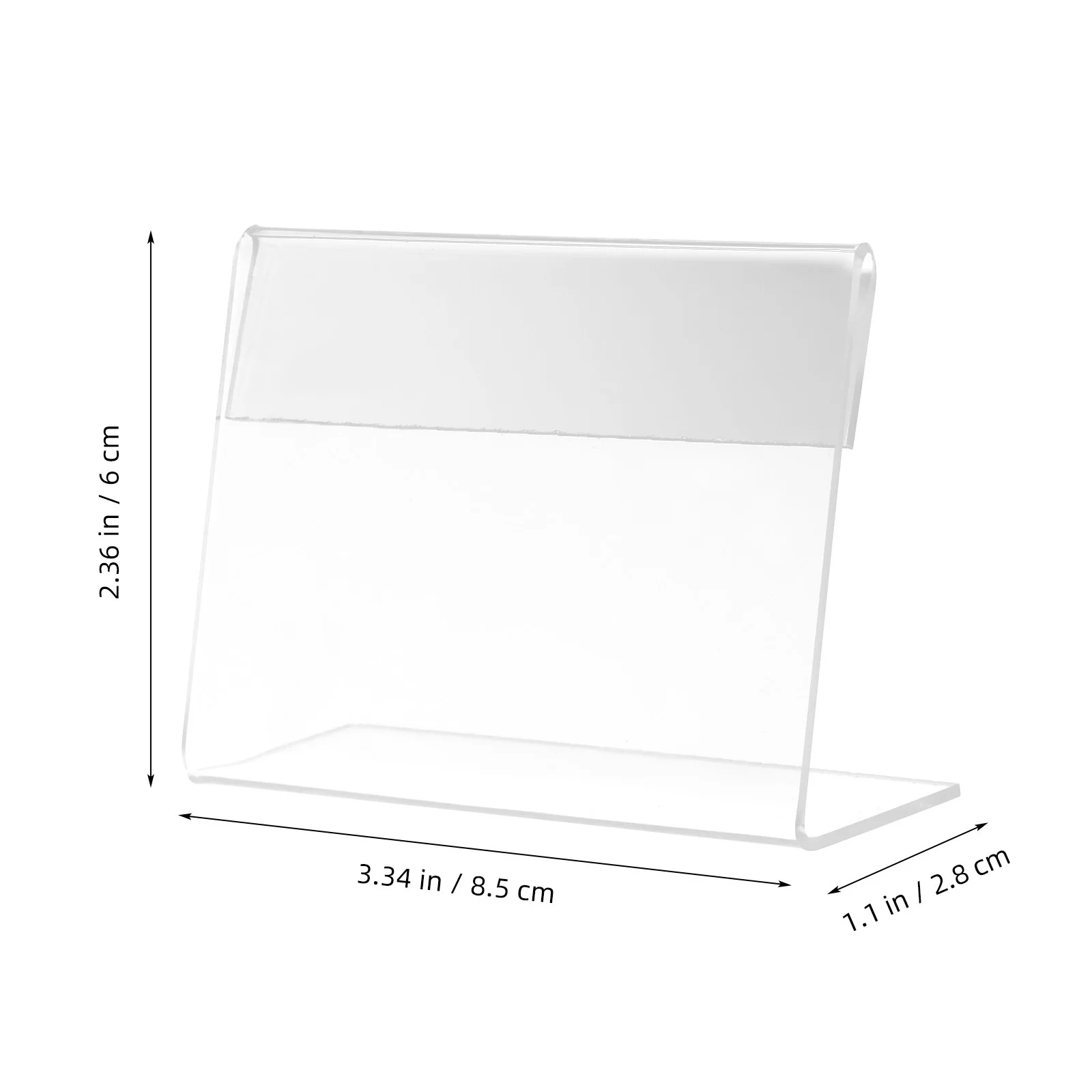 ที่วางป้ายราคาอะคริลิคทรงตัวแอล 5 ชิ้น แข็งแรง ทนทาน สำหรับร้านค้า ซูเปอร์มาร์เก็ต ร้านค้าปลีก วางบนโต๊ะ