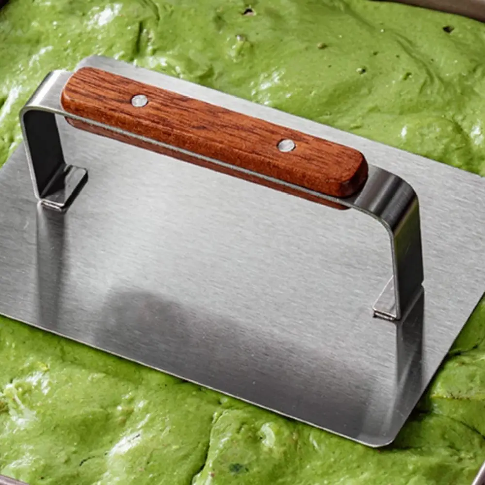 Premium Stainless Steel Flattening Presser For Nougat Snowflake Crisp Dessert Shaping Kitchen Baking Pastry Tools