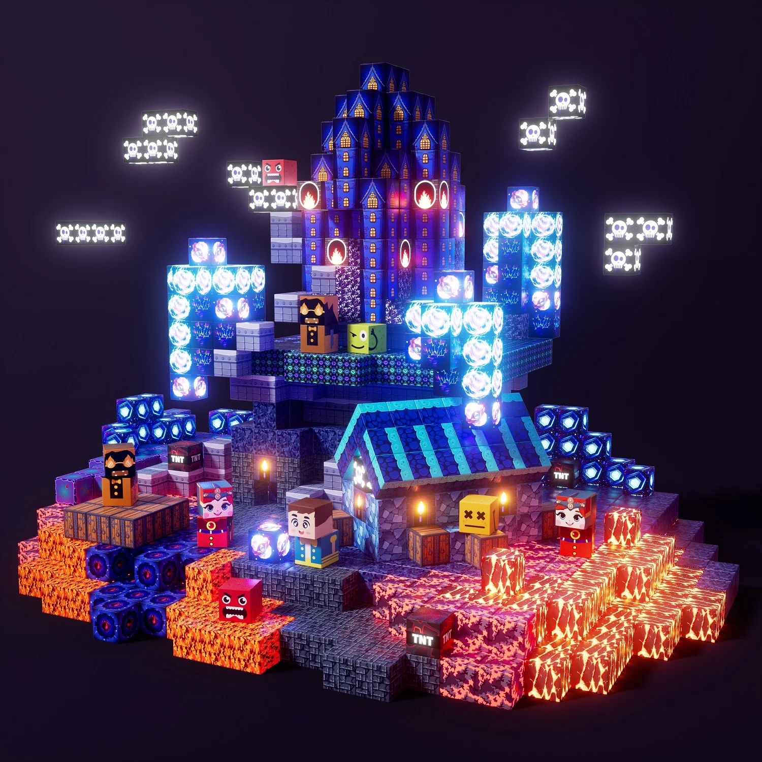 

200PCS Light Up Magnetic Building Blocks Creative Play Tiles|Blue Prince STEM Montessori Toys for Kids 3-8 Holiday Birthday Gift