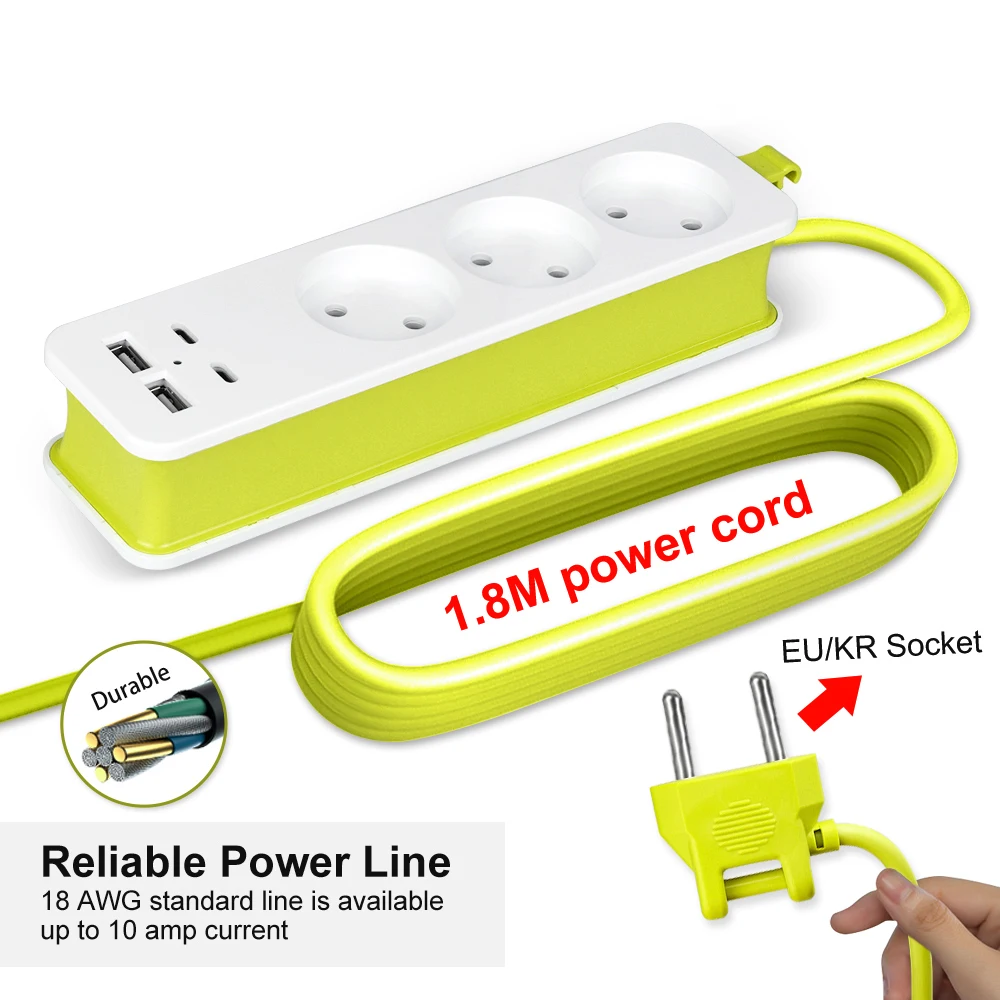 USB Power Strip 2/3AC EU Plug USB Charging Port Socket Portable Travel Plug With Usb Power Socket Desktop Socket network filter