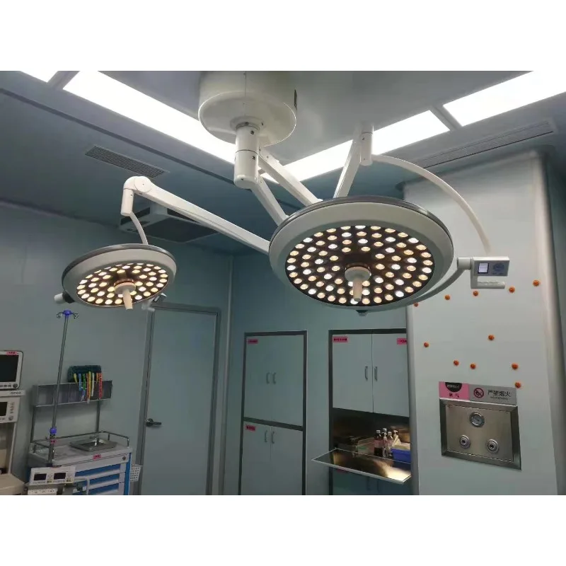 Durable Medical Dual Head Shadowless Light 700+500 LED Surgical Operation Lighting Tool