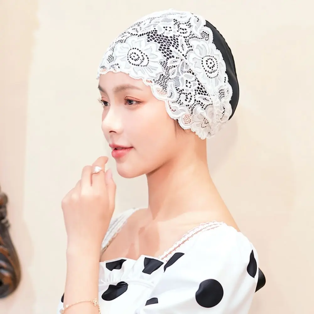 Comfortable Swim Cap For Long Hair Women Waterproof PU Hat Ear Protector Elastic Large Size Adult Swimming Gear Pool Sports