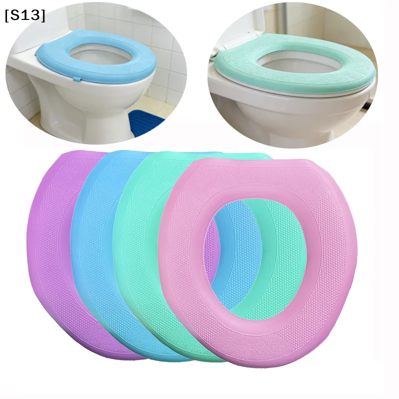 Waterpoof oft Toilet eat Cover Bathroom Washable Closestool Mat Pad O-shape[S13][Q]Q@