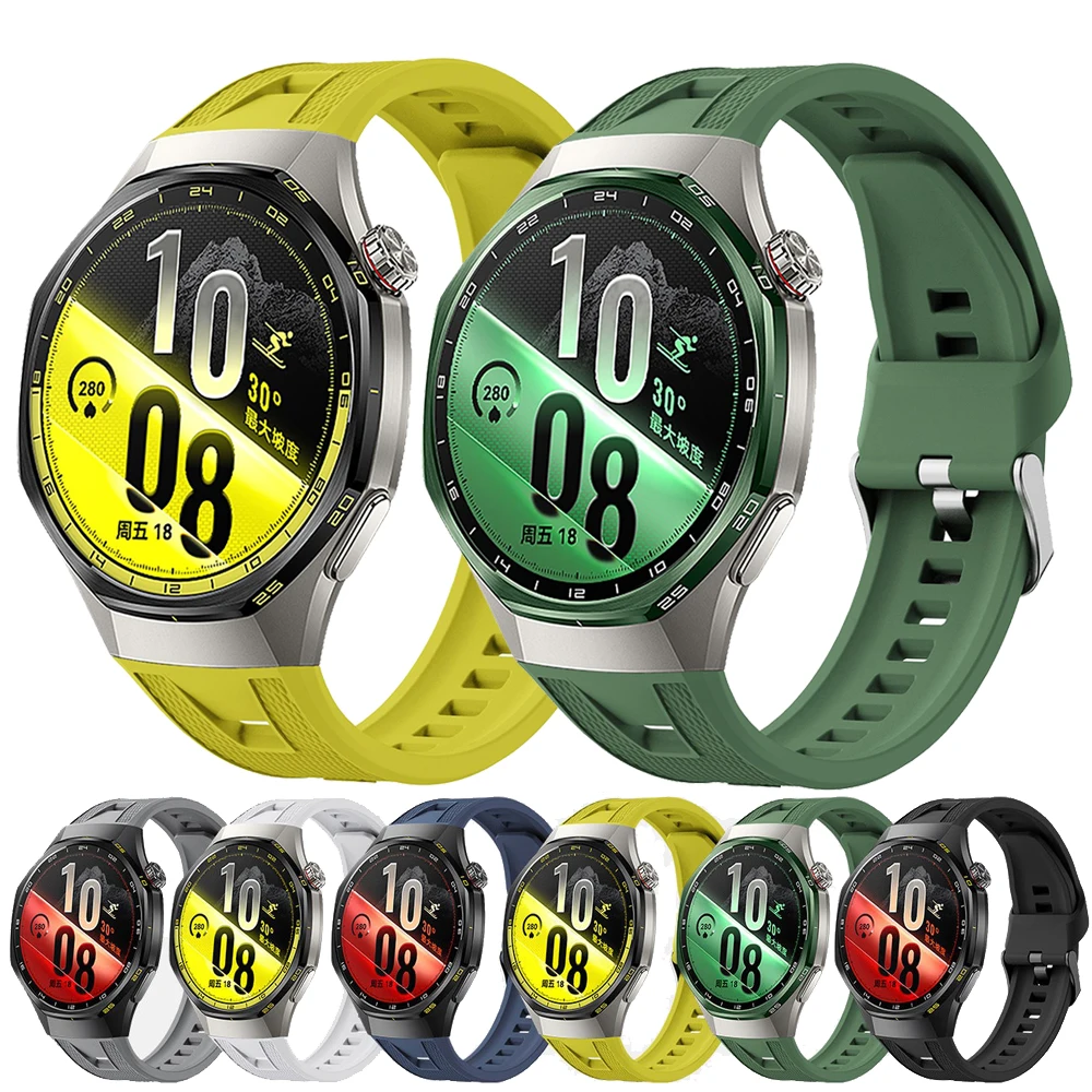 Silikonowy pasek do Huawei Watch GT 7 Pro 46mm, sportowy pasek 22mm do Huawei Watch GT 6 Pro, akcesoria do bransoletki.