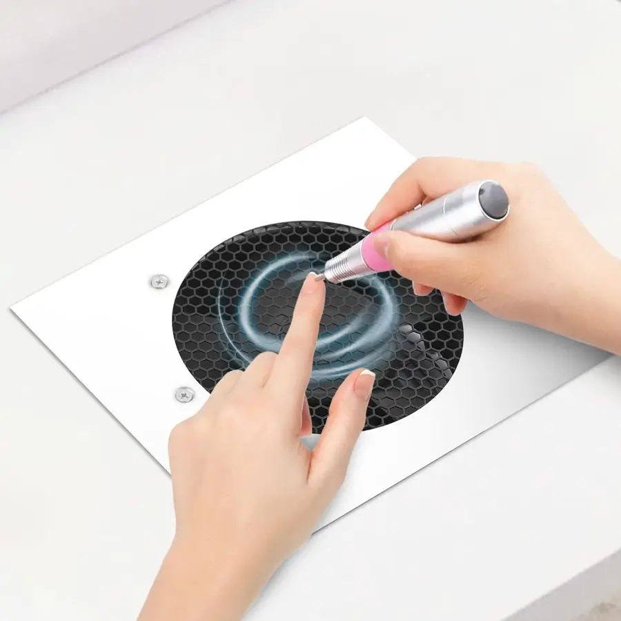 

80W Nail Dust Collector Built in Table Desk Nail Vacuum Cleaner Professional Table Embedded Dust Extractor Vacuum Built in Deskt