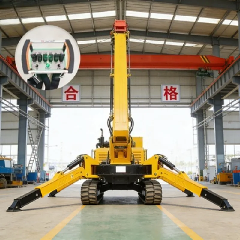 Spider Crane for Steel Structure Erection Precise Equipment Setup Intelligent Operation Portable Crane with Auto-leveling Legs