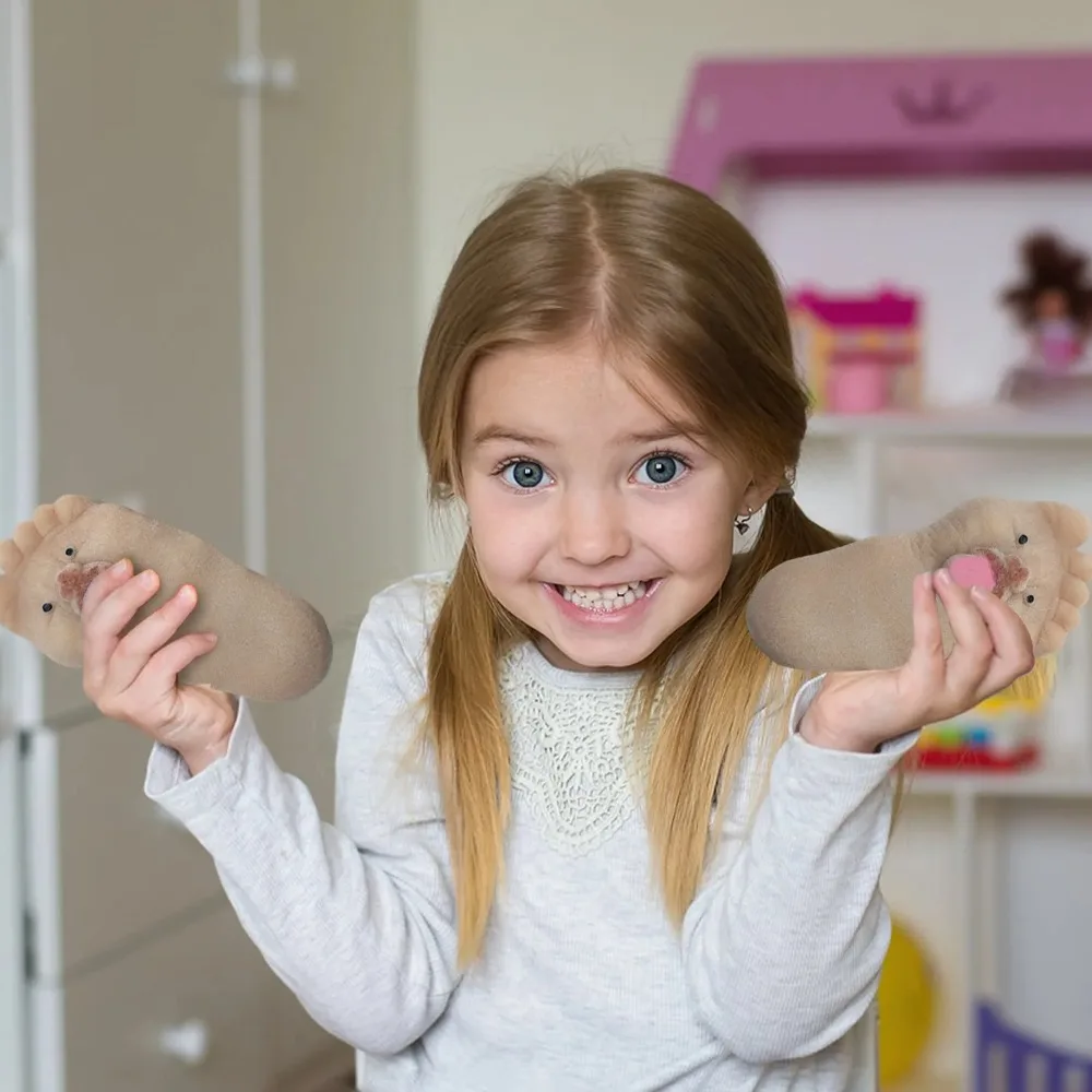 لينة سيليكون اللسان تمديد القدم الكبيرة لعبة الضغط، رواية لعبة تخفيف التوتر، ترتد بطيء مضحك التعبير هدية #3