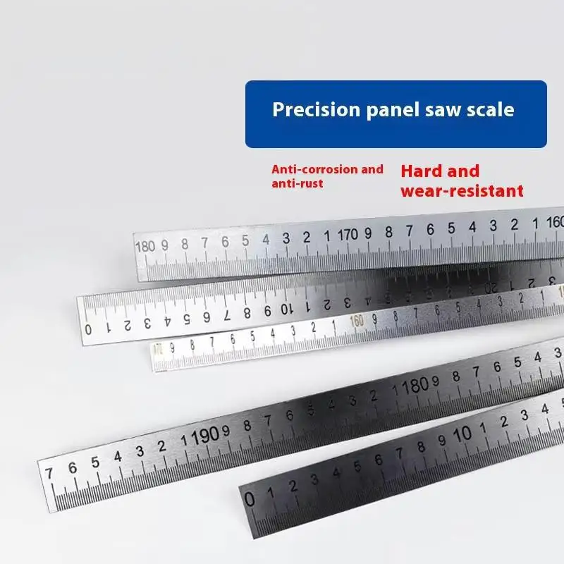 Precision Panel Saw Ruler  Wide Aluminum Scale for Woodworking Sliding Table Saw Backer Reverse Woodworking Machinery Parts