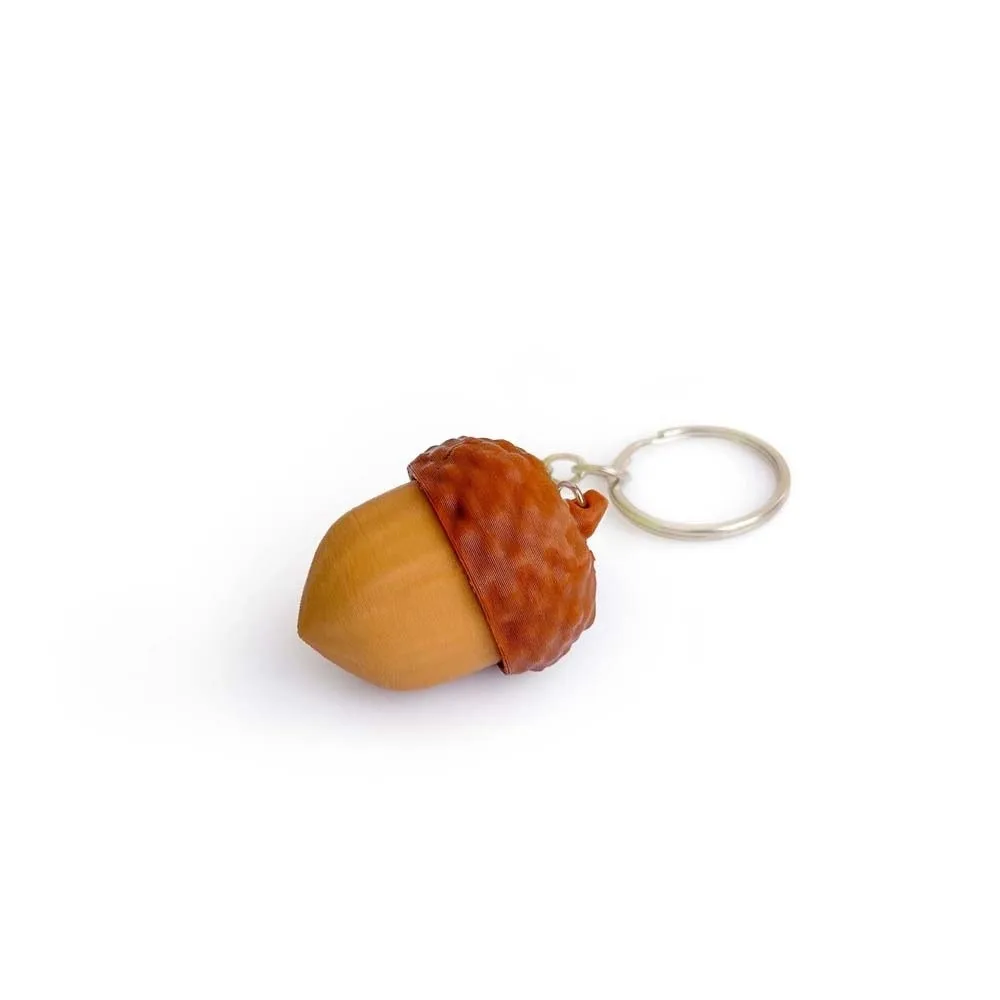 3D Printed Foods Clicker Key Chain Cartoon Tortoise Love Heart Sensory Clicker Simulation Cake PLA Button Henhouse Key Ring