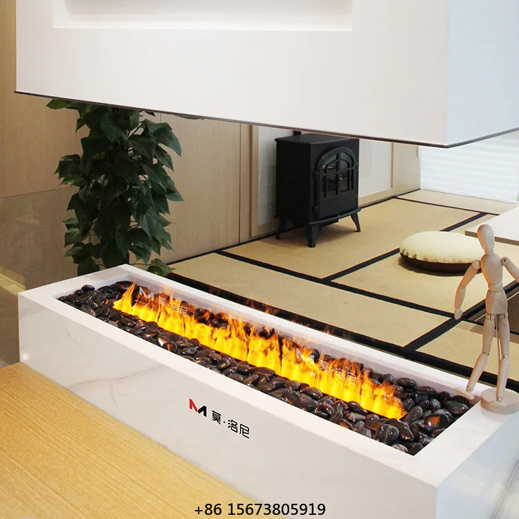 No Heat Multicolor Flames For Decoration 3D Water Vapor Electric Fireplace