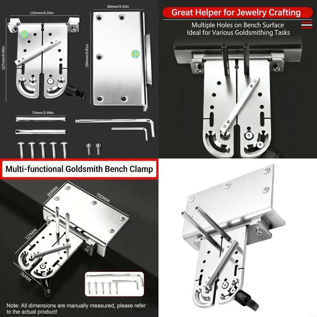 

Ergonomic Jewelry Repair Vise Tool With V Shaped Grooves For Secure Holding Of Delicate Items