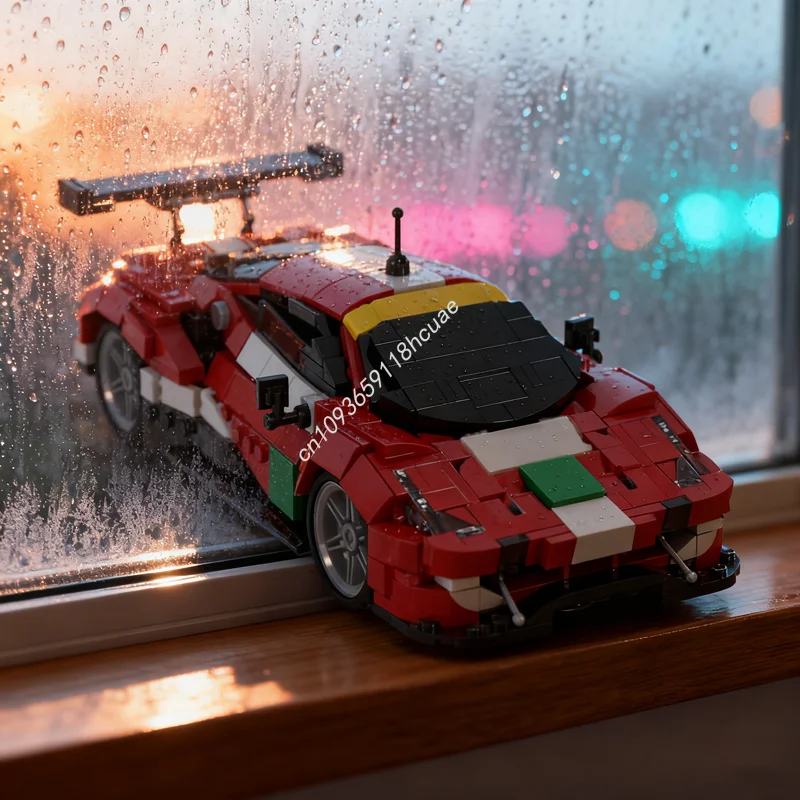 

663pcs MOC Ferrariesd GTE EVO Le Mans Model Teamed Building Toys Blocks Assemble DIY Idea Education Christmas Gift Birthday