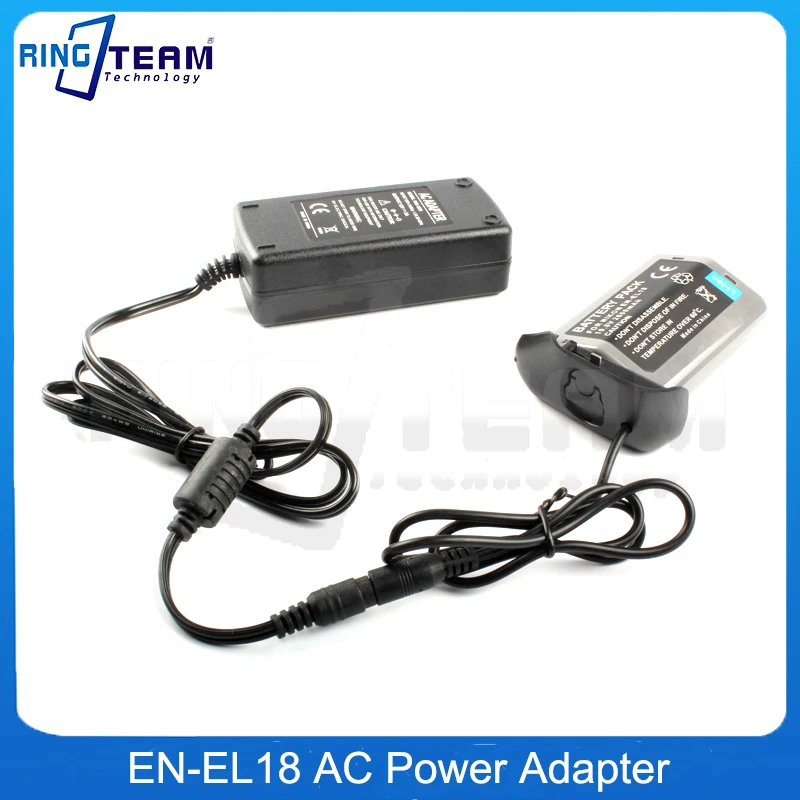 

10Sets 12V Power Adapter+EN-EL18 Dummy Battery ENEL18 DC Coupler for Nikon Camera D6 D5 D4 D4S