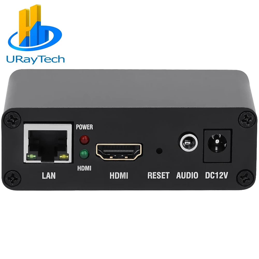 H.265 H.264 USB IP Ke HDMI Video Streaming Dekoder HD IP Kamera Dekoder untuk Decoding HTTP RTSP RTMP UDP HLS