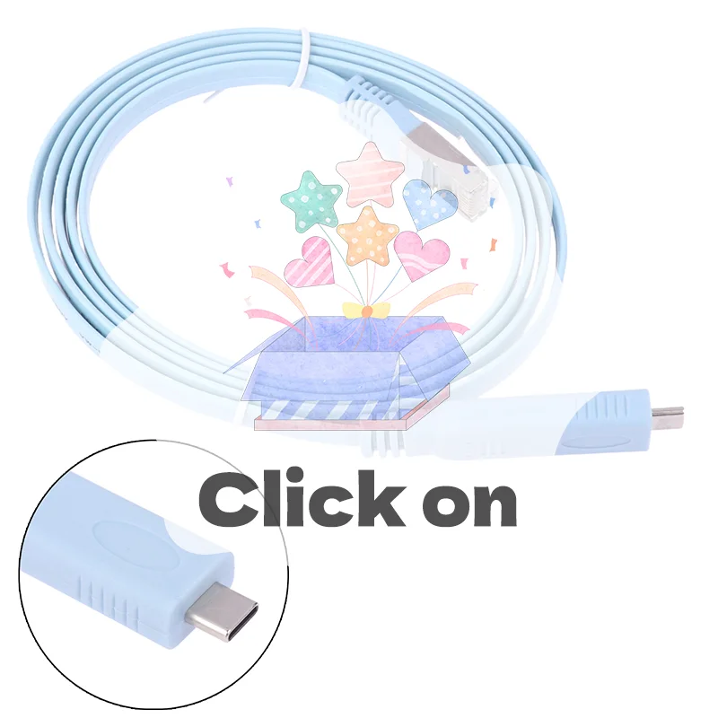 1,5 m USB C zu Rj45 Konsolenkabel Rs232 Serieller Adapter für Router RJ45 Datenkabel Konverter Typ-C Schaltersteuerkabel