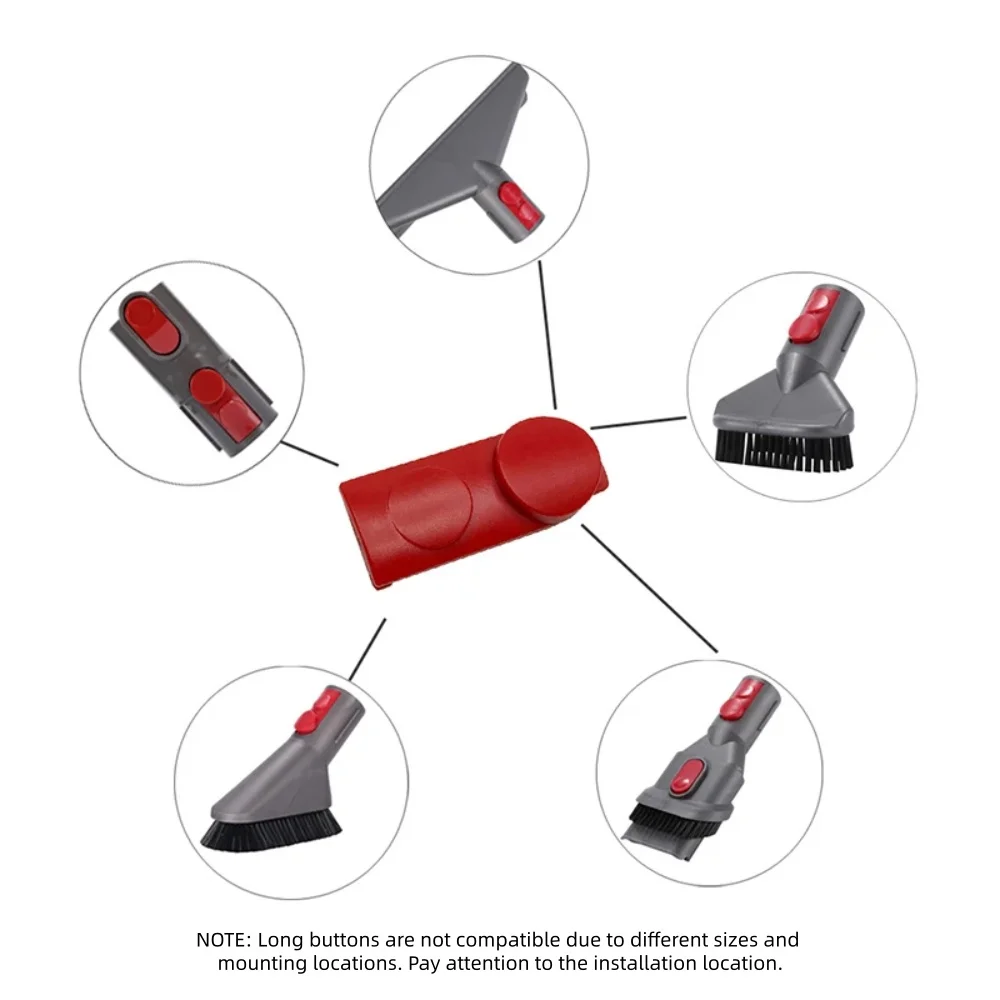 Botón de lengüeta de pestillo de Clip + botón de interruptor de herramienta de varita de resorte para Dyson V6 V7 V8 V10 V11 V12 V15 accesorios para aspiradoras