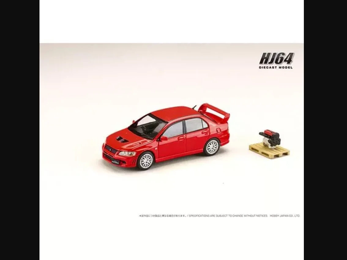 Hobby Japón Hj 641054 R 1/64 Lancer Gsr Evolution 7 con pantalla de motor, modelo de coche fundido a presión, colección de juguetes de Hobby de edición limitada