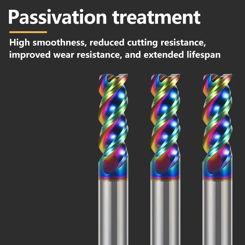 WALTETAP U สล็อตคาร์ไบด์ Endmill HRC65 3 ขลุ่ย DLC เคลือบทังสเตน Steen Milling CUTTER 4 มม.6 มม.8 มม.10 มม.12mm CNC เครื่องมืออลูมิเนียม