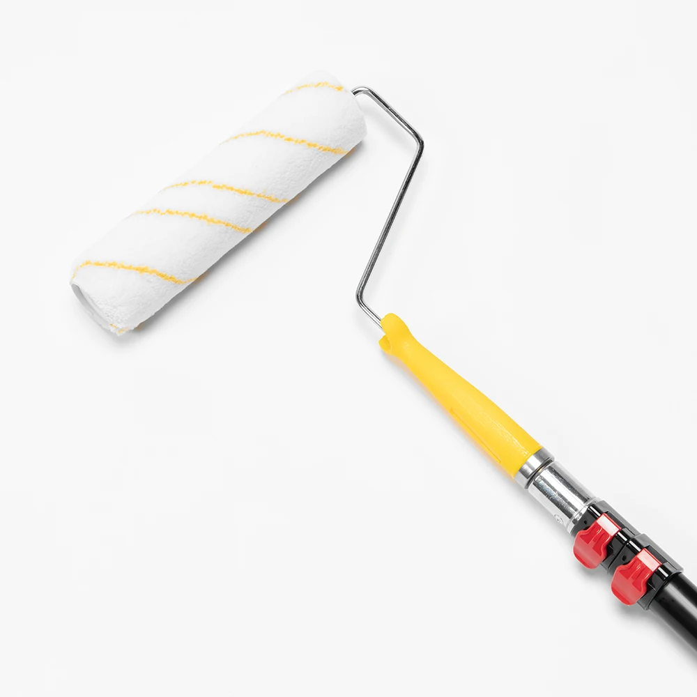 متعددة الأغراض 2 قسم تلسكوبي الألومنيوم مقبض قابل للتمديد أسطوانة الطلاء تمديد القطب