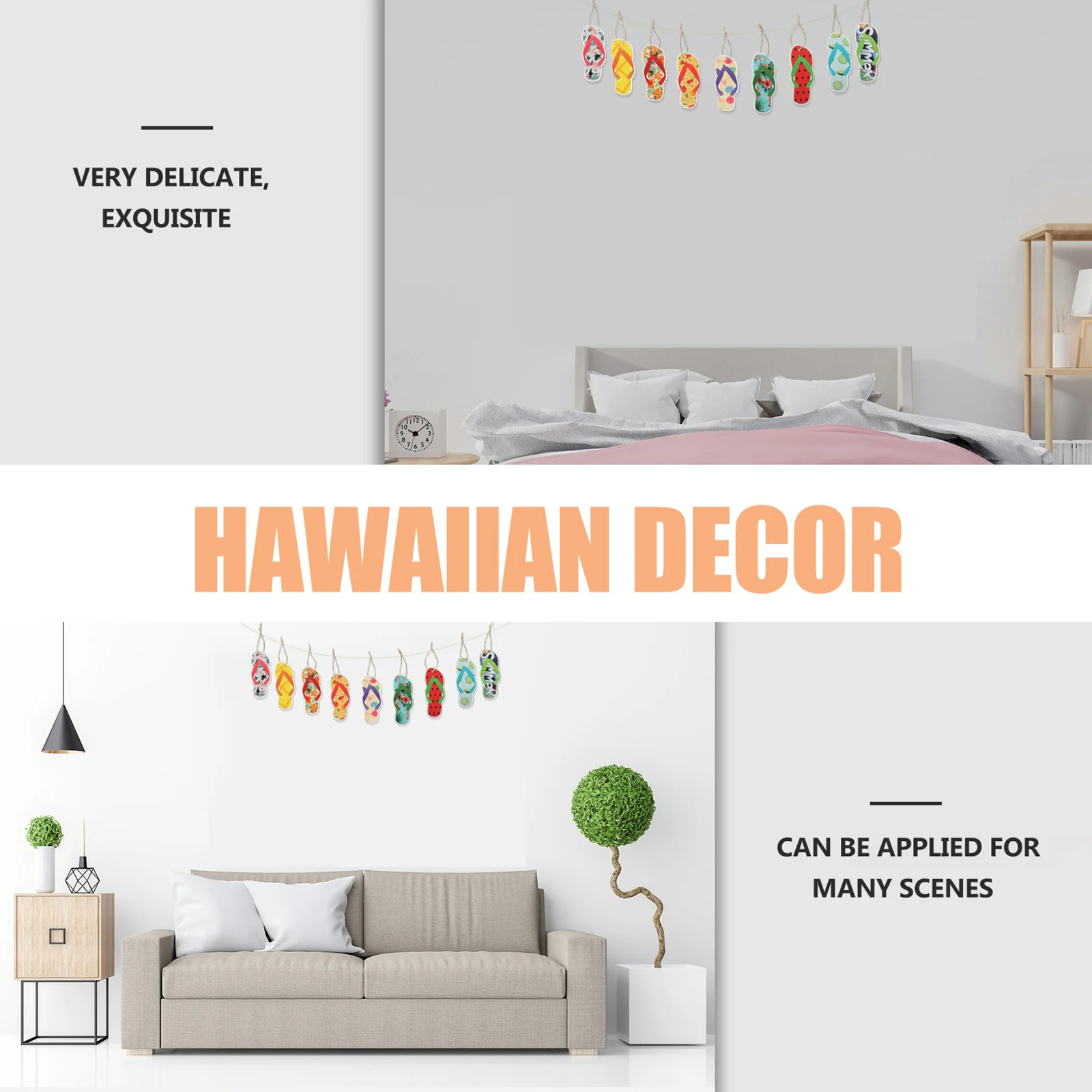 

Decoration Birthday Party Decorations Hanging Slipper Ornament Slippers Hawaiian Supplies