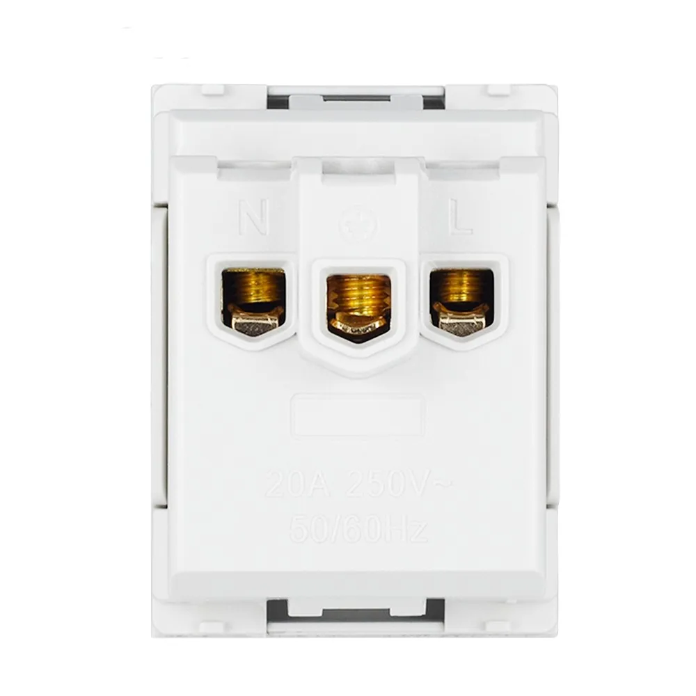 VISWE US Standard Socket 20A 250V, T-shaped American Outlet, function module DIY suitable for 118*72mm panel