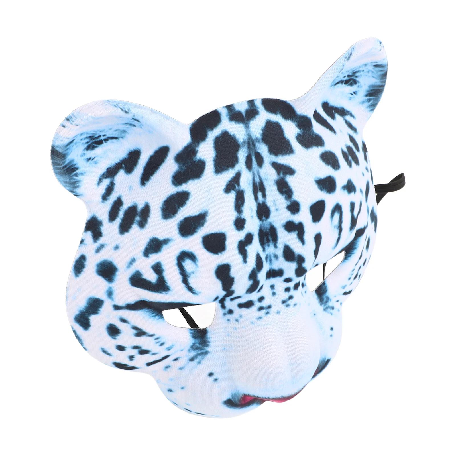 Carnival Party Mask Masquerade Snow Leopard Halloween EVA Half Face Funny Animal