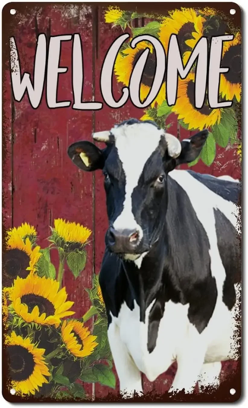 Sunflower Wagyu Oil Painting Style Metal Posters Believe Good Things Are about To Happen Vintage  Metal Poster Hanging Picture