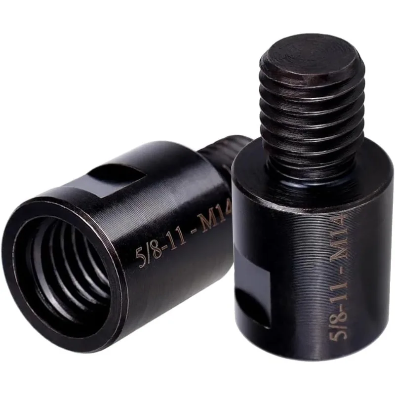 2 ชิ้นชุดอะแดปเตอร์ด้ายโลหะ, 5/8 "-11 หญิง M14/M10 ชาย, เจาะ Bit Polisher Interface Connector, ไม่ต้องใช้ไฟฟ้า