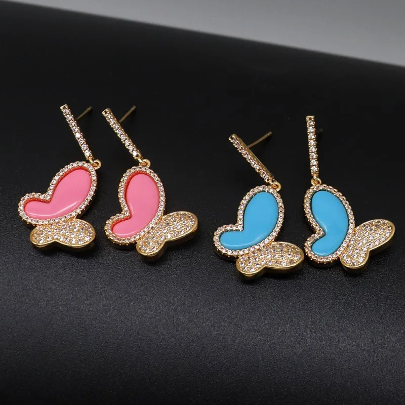 

New Trendy Earrings Copper Plated 18K Gold Earrings Ladies Gift Party Favourites