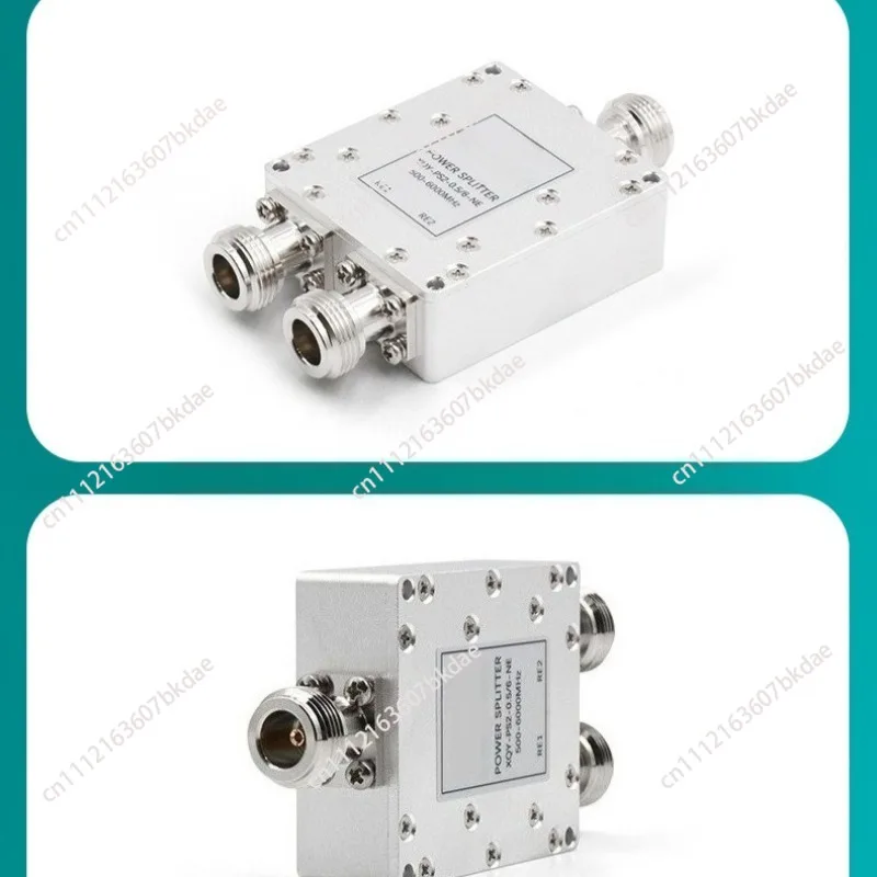 N-type Female RF WiFi Power Divider 0.5-6g One-in-two Power Distributor with Circuit Breaker