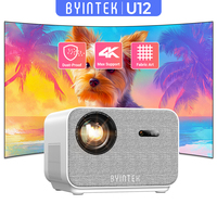 BYINTEK LOVE U12 Full HD 1080P Projector 4K 800 ANSI Android WiFi 6 Auto Focus Home Theater Projectors for Movie Meeting Video