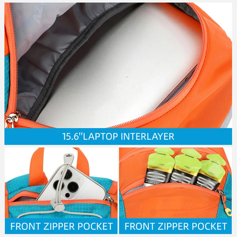 حقيبة ظهر للمشي لمسافات طويلة في الهواء الطلق حقيبة مدرسية خفيفة الوزن كبيرة للترفيه والسفر وتسلق الجبال حقائب رياضية للتخييم ماراثون والجري