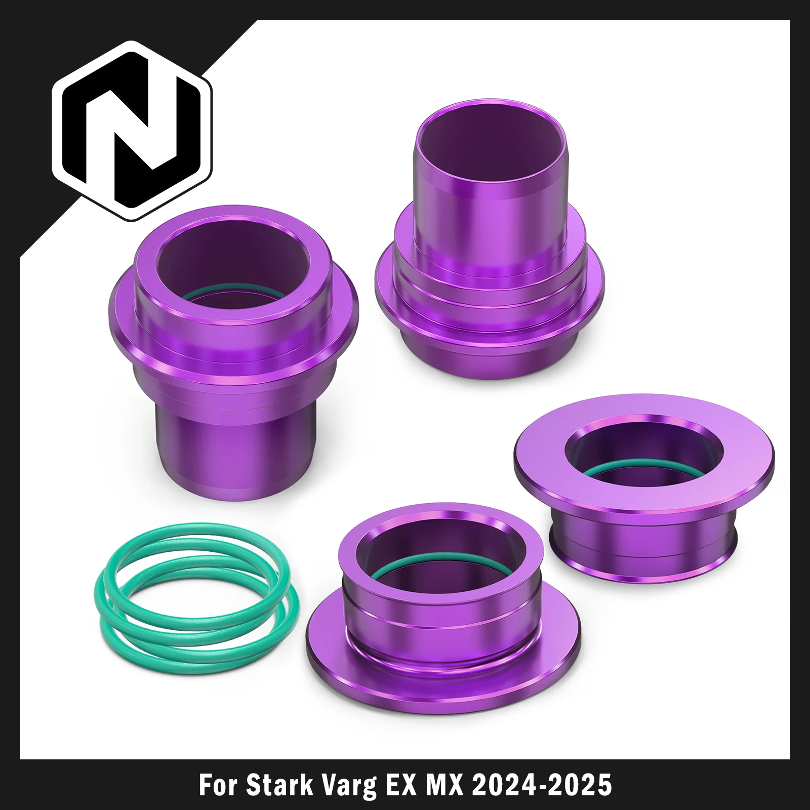 NICECNC 2024 2025 For Stark Varg EX Stark Varg MX Motocross 37/44mm Front  Rear Wheel Spacers Hub Collars Electric Dirt Bike