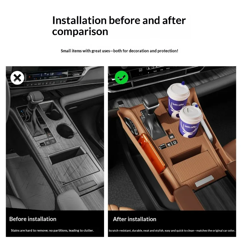 For 2025 Toyota Sienna Full Wrap Silicone Center Console Storage Pad Anti-Slip Car Interior Modification Accessories